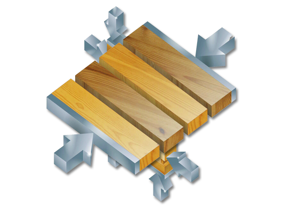 presse per listelli di legno